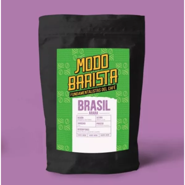 Cafe De Especialidad Brasil Bourbon Amarillo en Grano x 250 g MODO BARISTA