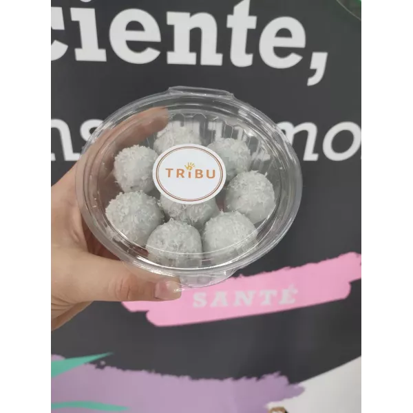 Trufas de higos negros con chocolate blanco s/a  x 8 TRIBU