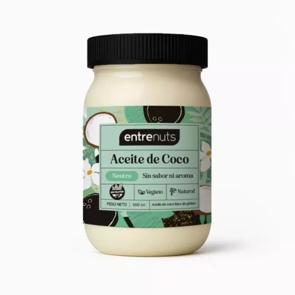 Aceite De Coco Neutro X 500 Ml Entre Nuts