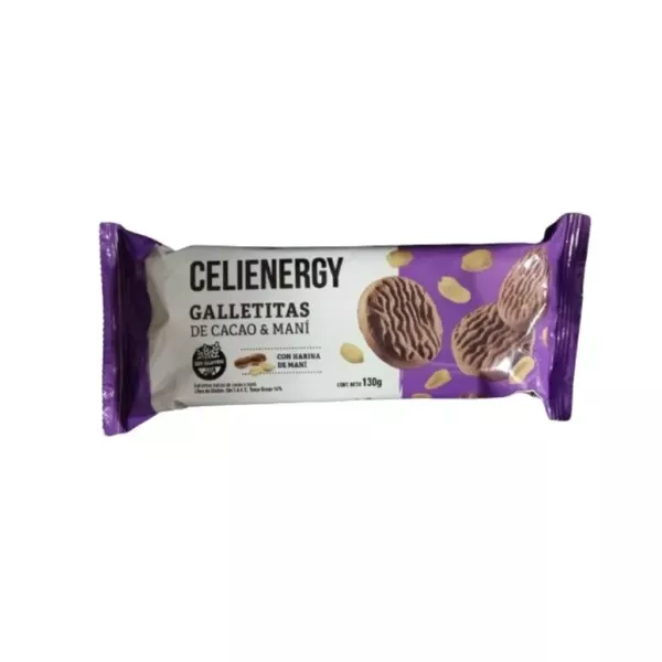 Galletitas De Cacao Y Mani Sin Tacc Celienergy