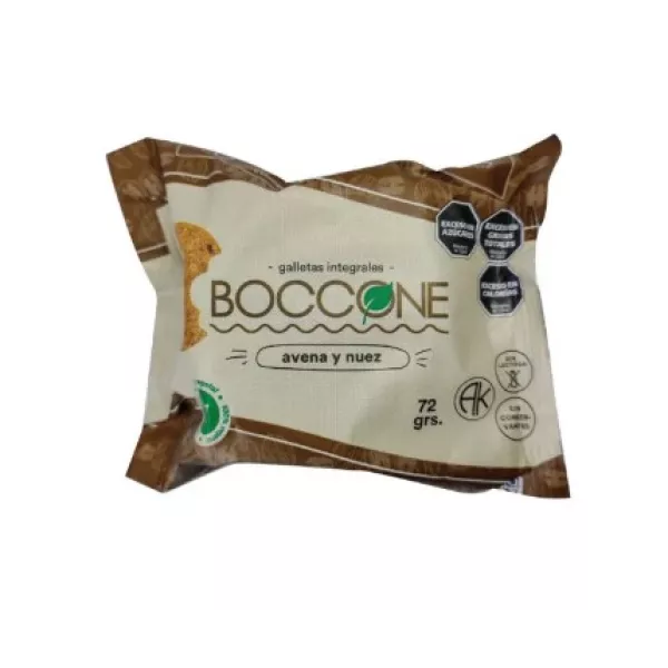 Galletitas Integrales De Avena Y Nuez x72grs Boccone