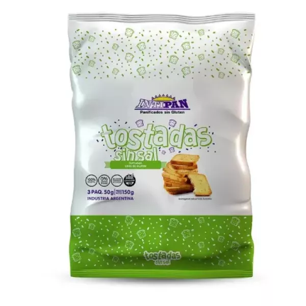 Tostadas Sin sal Sin Tacc Aplv Intipan