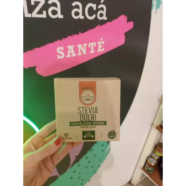 Stevia Cristalizada Con Eritritol X 30 Sobres Sin Tacc Dulri