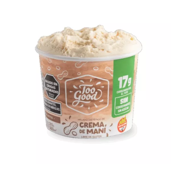 Helado De Crema De Mani Keto Too Good
