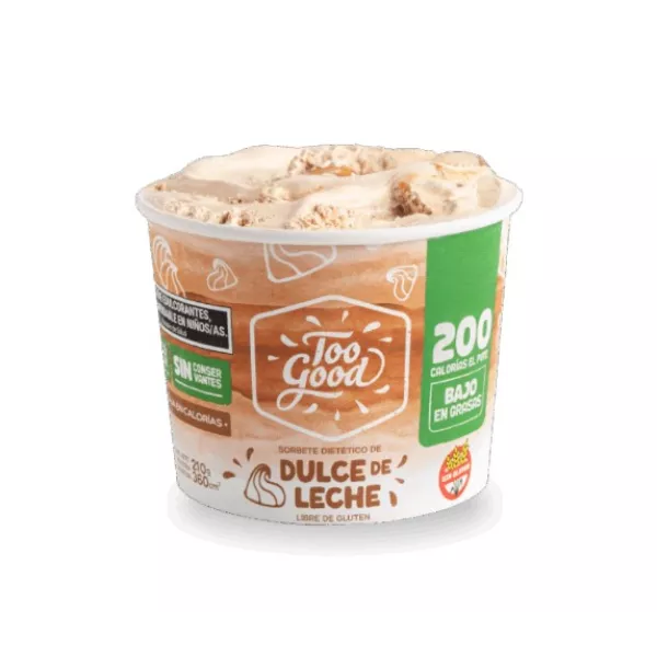 Helado De Dulce De Leche Bajas Calorias Too Good
