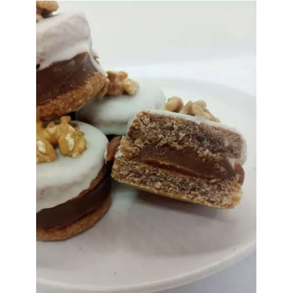 Alfajores rellenos de Dulce de Leche y Nuez x2 Keto Funes