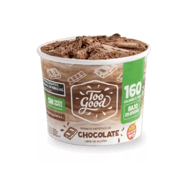 Helado De Chocolate Bajas Calorias Too Good