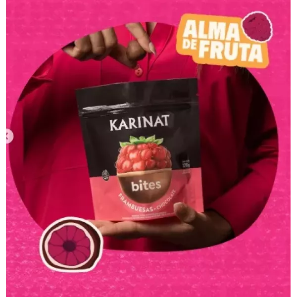 Bites De Frambuesas Con Chocolate x120grs Karinat