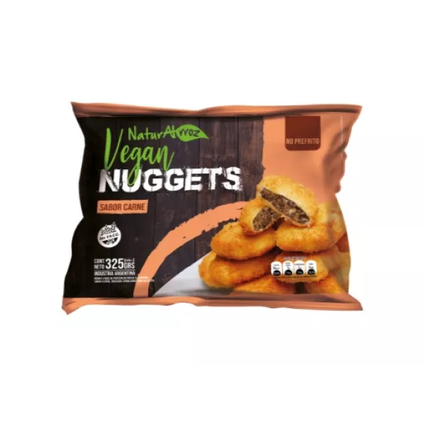 Nuggets Vegan sabor carne X 325 Grs Naturalrroz