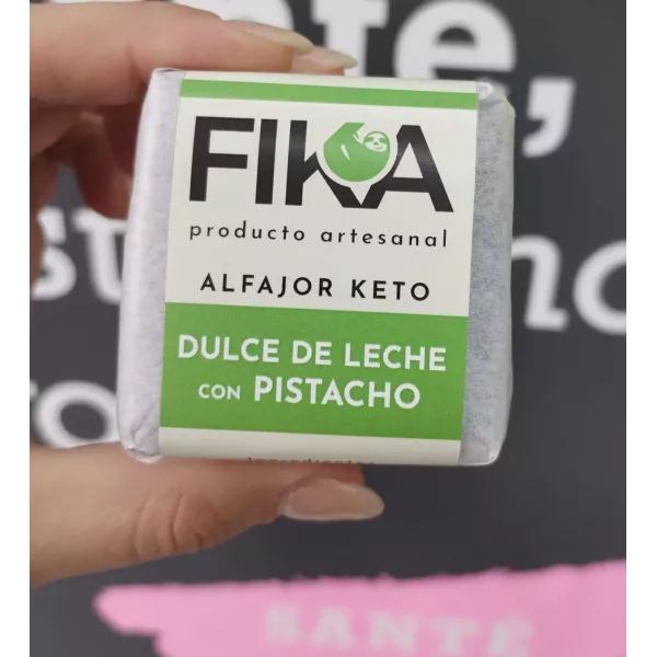 Alfajor Keto Dulce de leche con Pistacho Fika