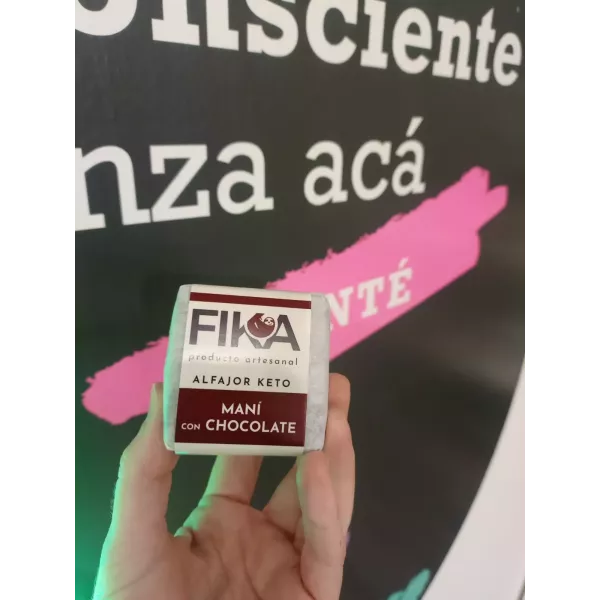 Alfajor Keto Mani Con Chocolate Fika