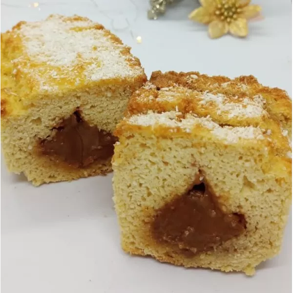 Budin Relleno De Dulce De Leche Keto Funes