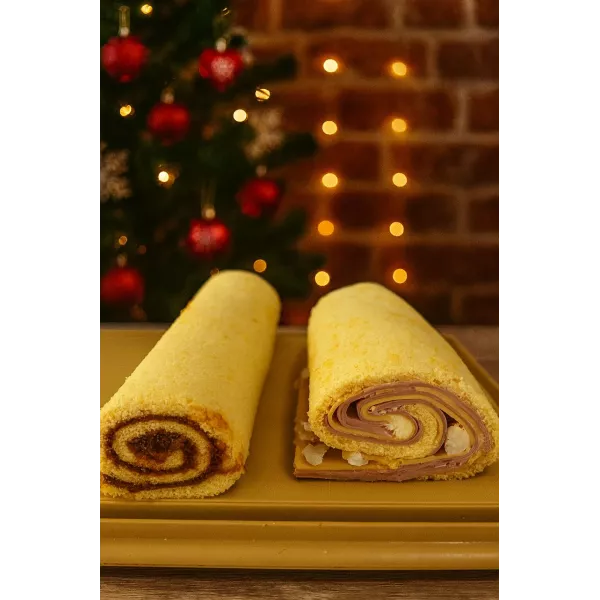 Pionono salado relleno de jamón y queso SIN TACC LAS MAGNOLIAS