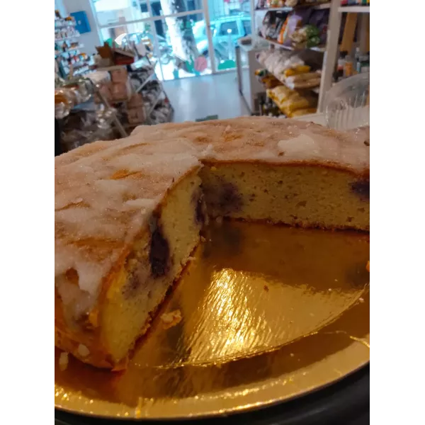 Porcion De Torta De Limon Y Frutos Rojos Keto Keto Funes