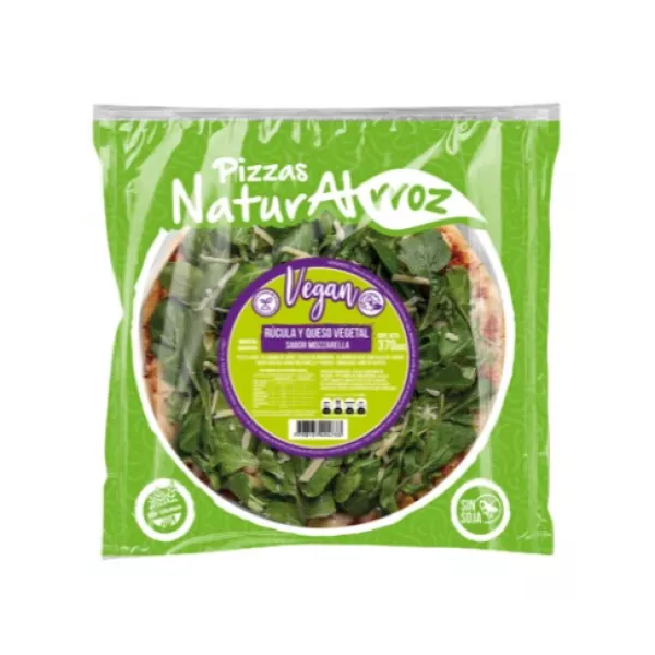 Pizza Vegan Rúcula Individual Sin Tacc Naturalrroz