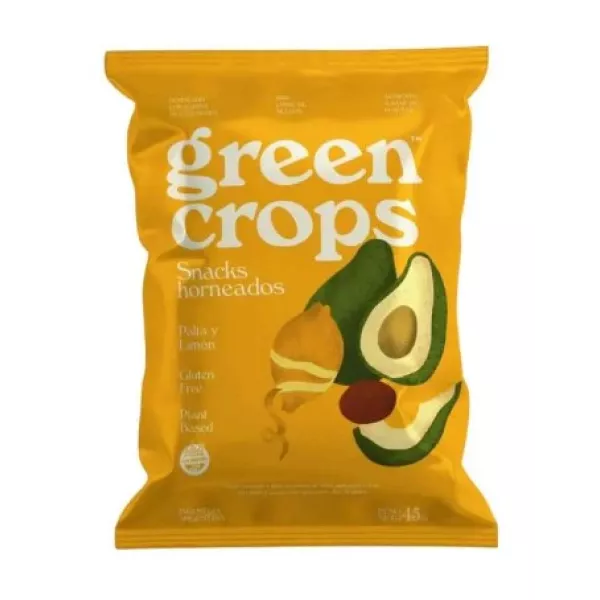 Snack Vegan Y Sin Tacc Palta y Limón  95 Grs Greencrops Crowie