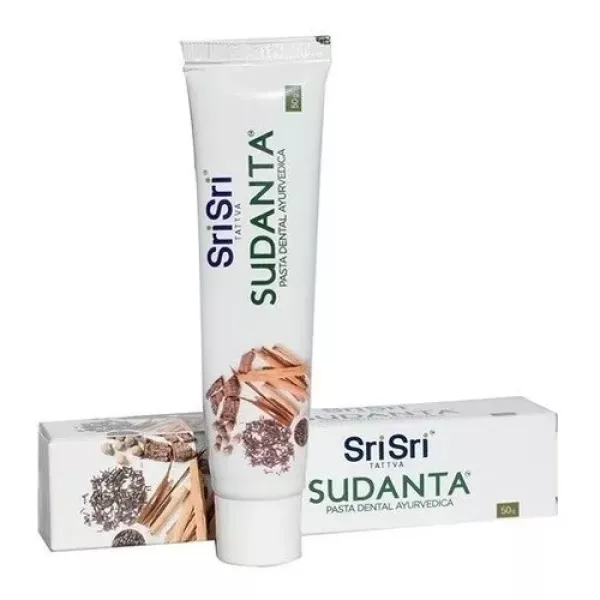 Pasta De Dientes Libre De Fluor Ayurvedica Canela X 50 Grs Sudanta Sri Sri
