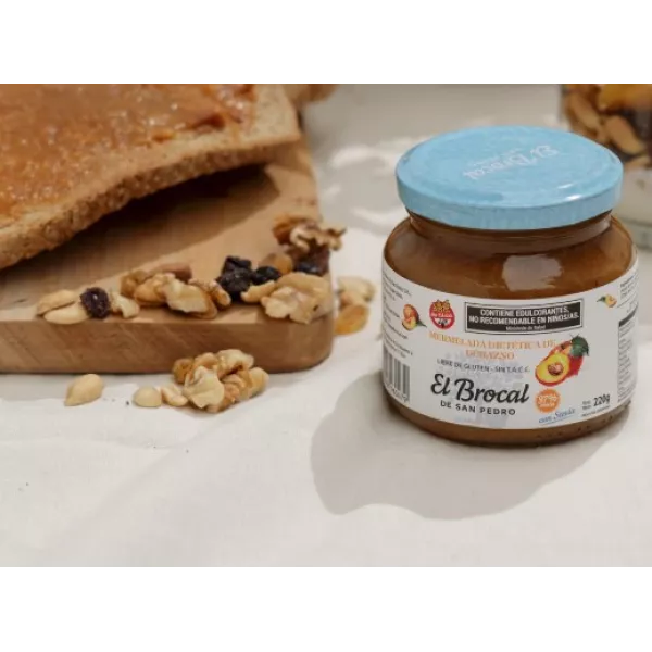 Mermelada De Durazno Con Stevia x220grs El Brocal