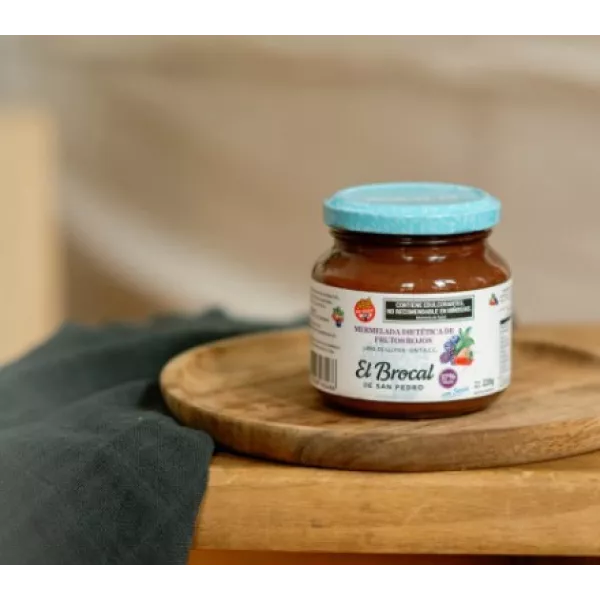 Mermelada De Frutos Rojos Con Stevia x220grs El Brocal