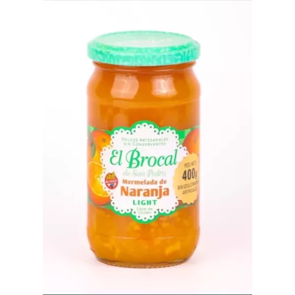 Mermelada De Naranja Light 400 Ml El Brocal