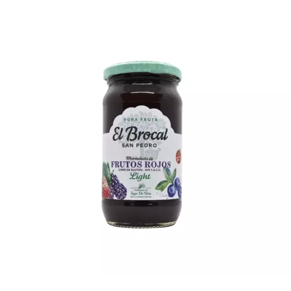 Mermelada De Frutos Rojos Light Sin Tacc 400 Ml El Brocal