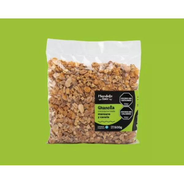 Granola Manzana Y Canela Sin Azucar X 1 Kg Mandala Raiz