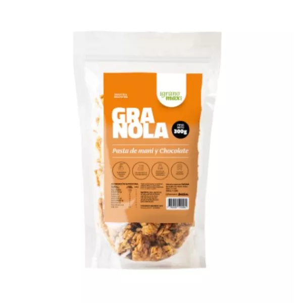 Granola Con Pasta De Mani Y Chocolate X 300 Grs Granomax