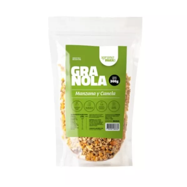 Granola Con Manzana Y Canela X 300 Grs Granomax