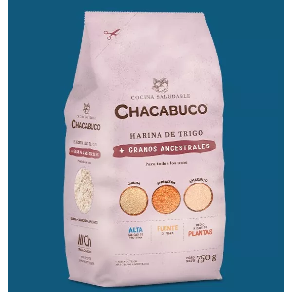 Harina De Trigo Con Granos Ancestrales X750grs Chacabuco