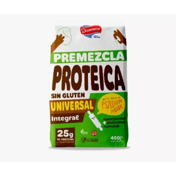 Pre Mezcla Universal Integral PROTEICA Sin Tacc Con Psyllium Husk 450gr Dicomere