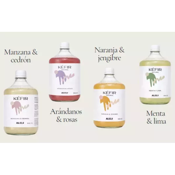 Kéfir saborizado x Litro Aleli Fermentos