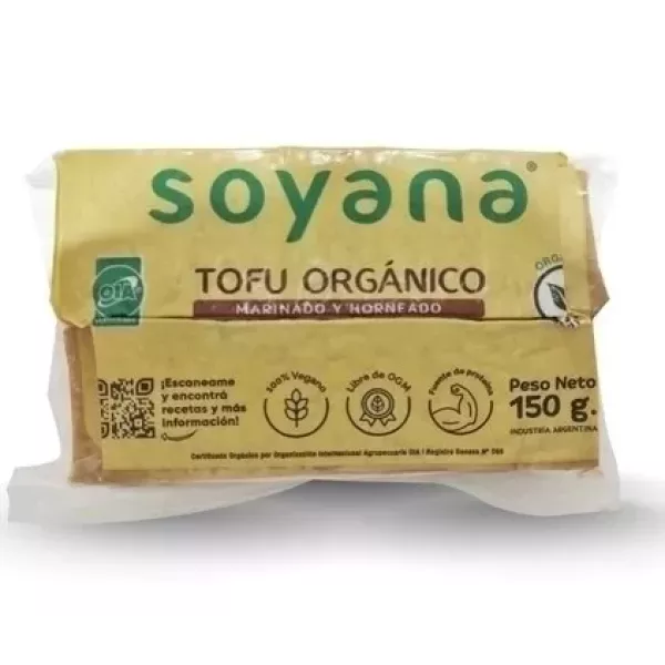 Tofu Organico Marinado Y Horneado 150 Grs Soyana