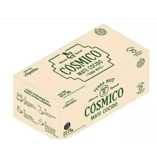 Mate Cocido en saquitos x 25 u COSMICO