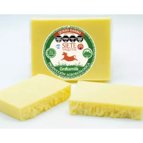 Queso Dambo Grassmilk Agroecologico De Vaca De Pastura Sin Tacc Siete Vaquitas