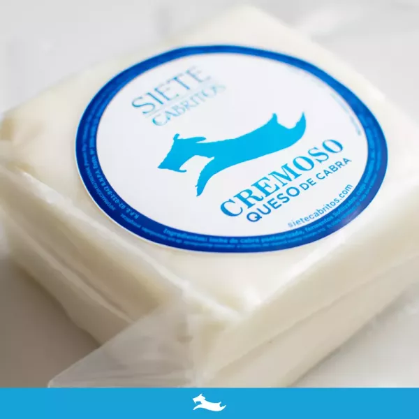 Queso Cremoso De Cabra De Pastura Natural Siete Cabritos