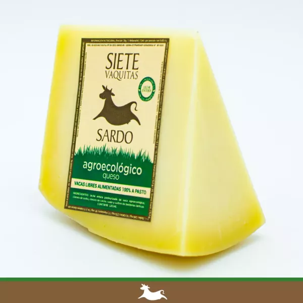Queso Sardo Agroecologico De Vaca De Pastura Sin Tacc Siete Vaquitas