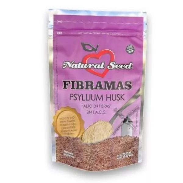 Fibramas Psyllium Husk Y Linum Molido Sin Tacc Natural Seed