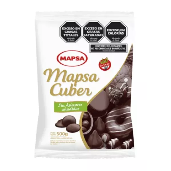 Chips De Cacao Cuber Sin Azucar Mapsa X 500 Grs