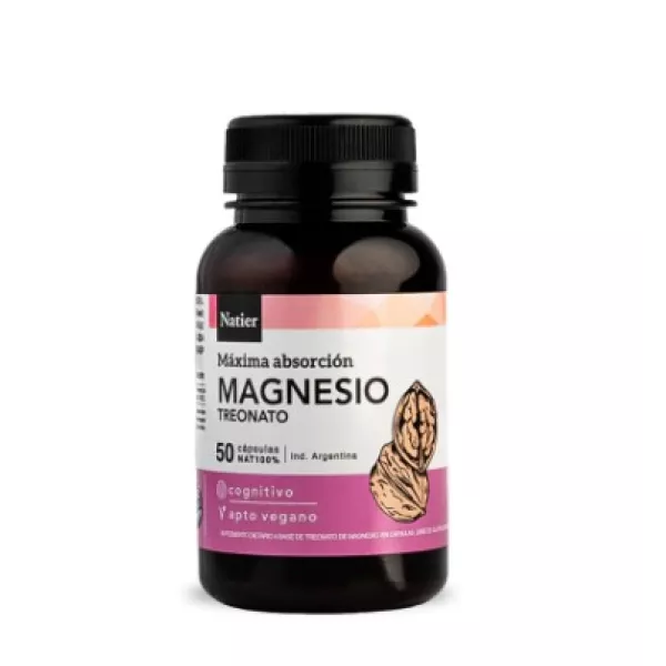 Capsulas de Treonato de magnesio En Capsulas X50u Natier