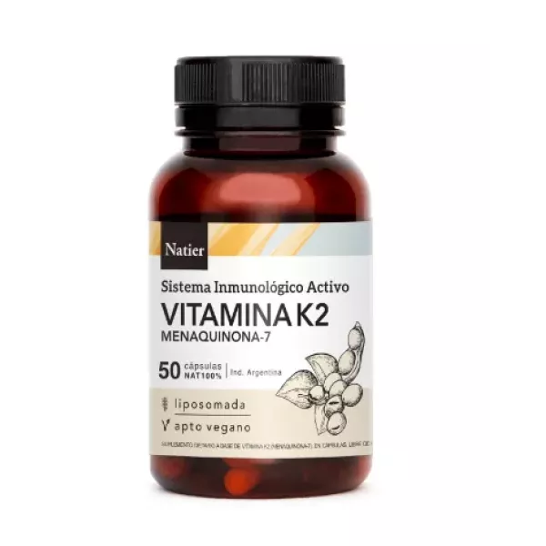 Capsulas Vitamina K2 X50u Natier