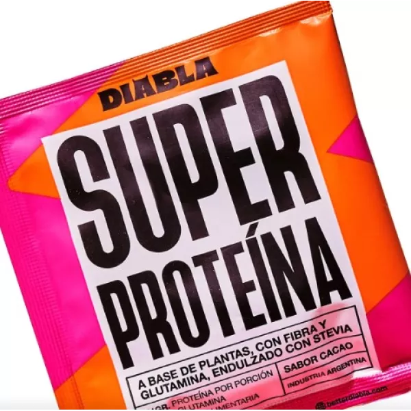 Proteina a base de plantas con Glutamina con stevia x30grs DIABLA