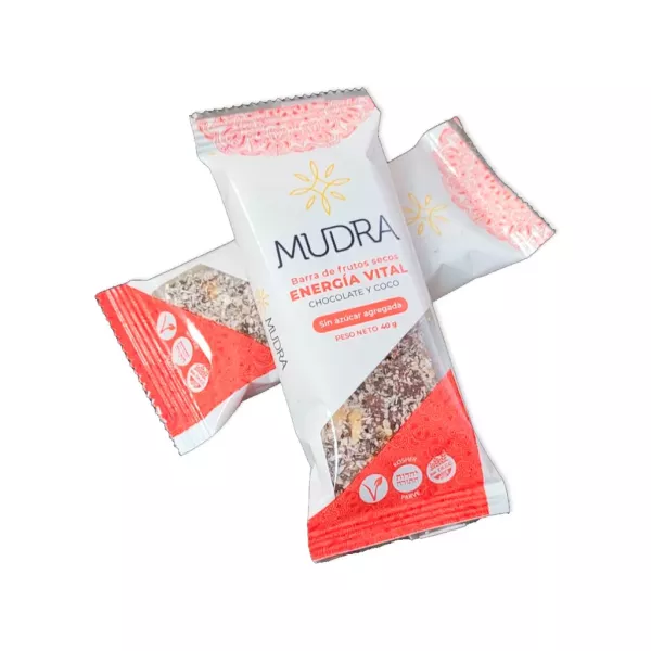 Barrita De Frutos Secos, Chocolate Y Coco Energia Vital Mudra