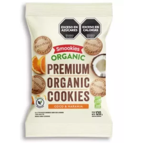 Galletitas Organicas Sabor Coco Y Naranja Smookies