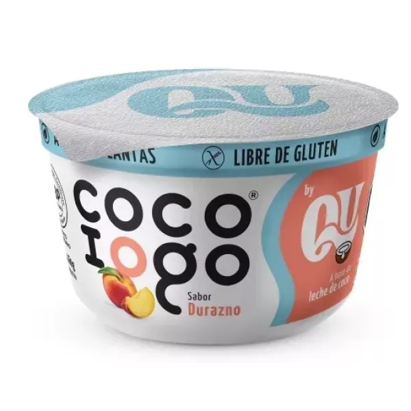 Yogur Vegano De Durazno Sin Azucar Coco Iogo