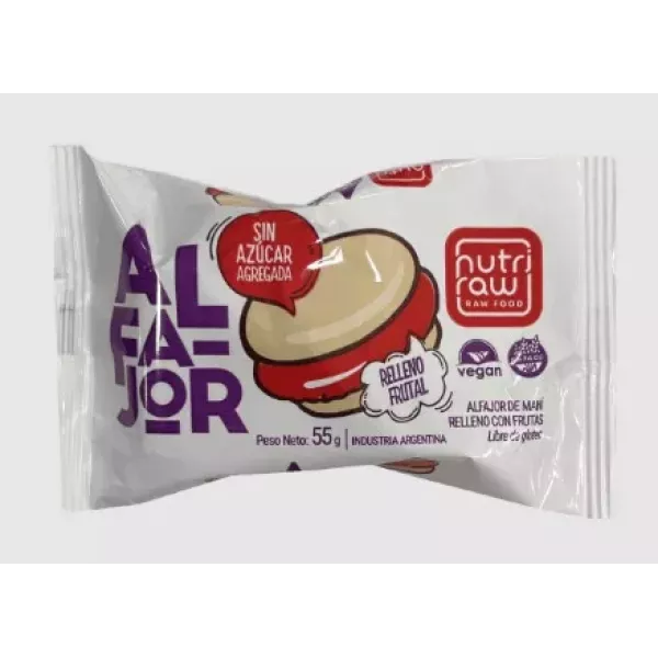 Alfajor Frutal Sin Azucar Nutriraw