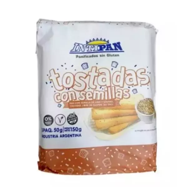 Tostadas Con Semillas Sin Tacc Aplv Intipan