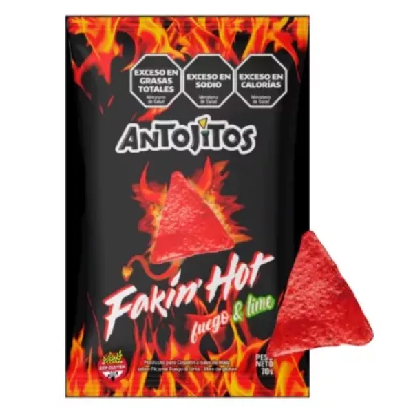 Nachos Fakin Hot Fuego Y Lima Antojitos