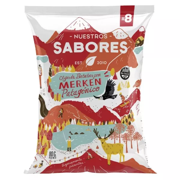 Chips De Batatas Con Merken Patagónico Nuestros Sabores