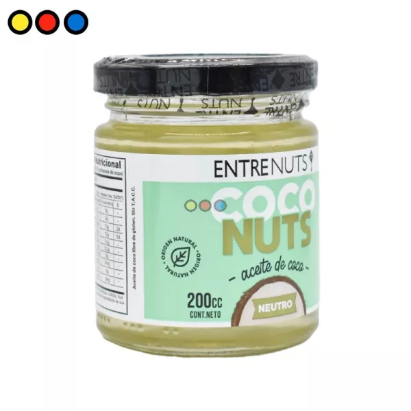 Aceite De Coco Neutro X 200 Ml Entre Nuts