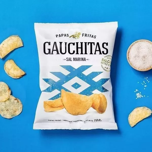 Chips De Papas Y Sal Marina X 100 Grs Gauchitas